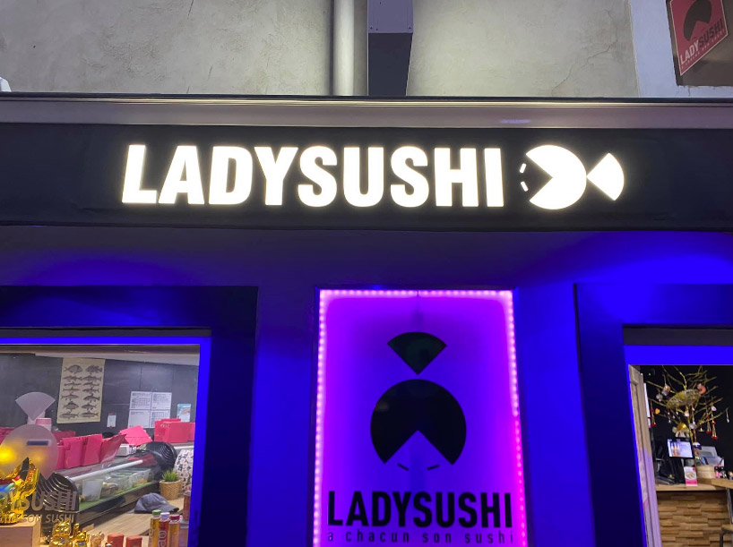 Lambrequin lumineux - Store LED ladysushi - Lambrequin lumineux - Store LED